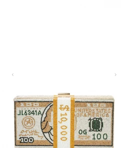 Icco Accessories Rhinestone Stash Of Cash Dollar Bill Clutch
