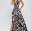 Maniju So Fierce Leopard Maxi Dress Tan Maxi Dresses & Jumpsuits