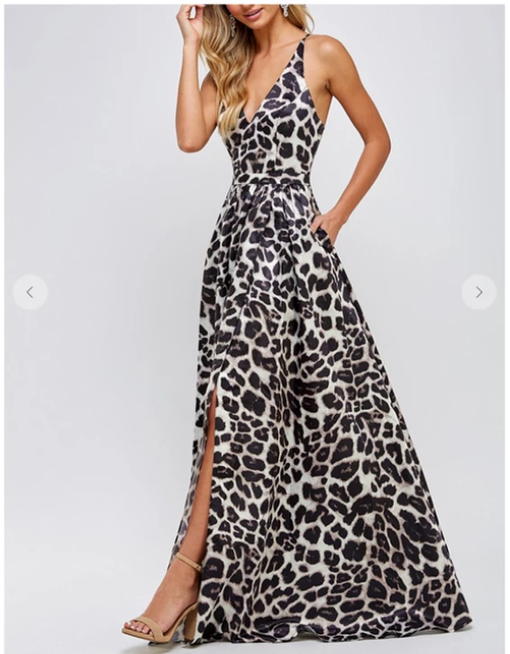 Maniju So Fierce Leopard Maxi Dress Tan Maxi Dresses & Jumpsuits 3 Maniju So Fierce Leopard Maxi Dress Tan Maxi Dresses & Jumpsuits