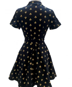 IXIA2 Pin Up Dresses It's A Wrap Busy Bee Shirt Dress