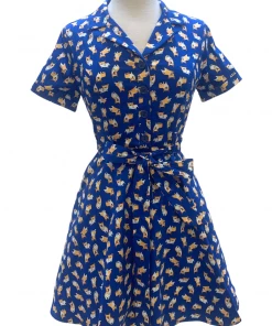 IXIA2 It's A Wrap Corgi Shirt Dress Pin Up Dresses