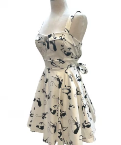 IXIA2 Pin Up Dresses Steal Hearts- White Dress