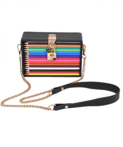 SUZI BAG Purses Pencil Me In Case With Lock And Key