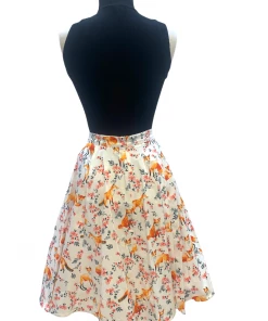 IXIA2 Fashion Frenzy Fox & Flowers Midi Skirt