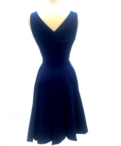 IXIA2 Claire Dress Navy Pin Up Dresses