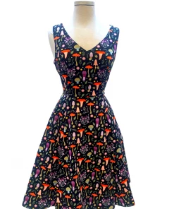 IXIA2 Claire Purple Mushroom Dress