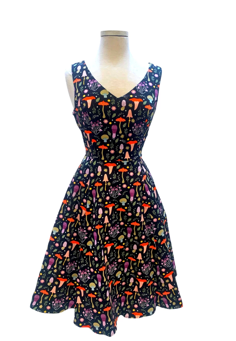 IXIA2 Claire Purple Mushroom Dress 3 IXIA2 Claire Purple Mushroom Dress