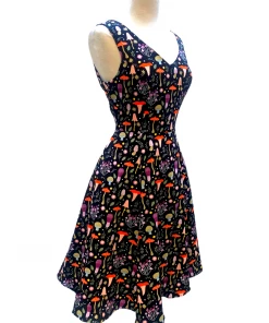 IXIA2 Claire Purple Mushroom Dress