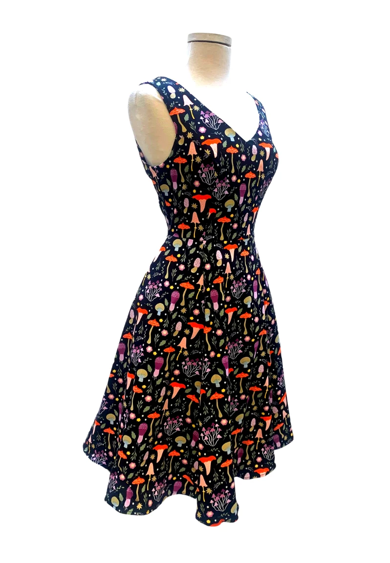 IXIA2 Claire Purple Mushroom Dress 4 IXIA2 Claire Purple Mushroom Dress