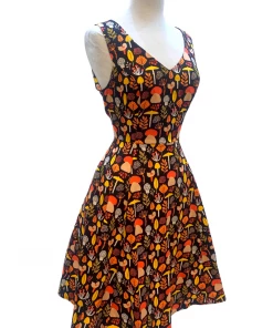 IXIA2 Pin Up Dresses Claire Yellow Mushroom Dress
