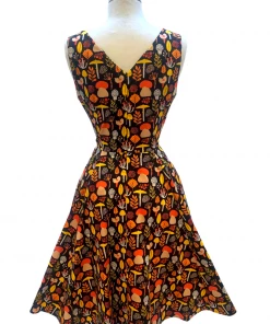 IXIA2 Pin Up Dresses Claire Yellow Mushroom Dress