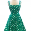 IXIA2 Sea Green Big Polka Dot Dress