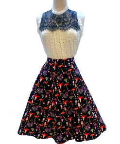 IXIA2 Fashion Frenzy Me And My Mushroom Midi Skirt Mini Skirts & Mid Length Skirt