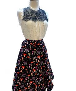 IXIA2 Fashion Frenzy Me And My Mushroom Midi Skirt Mini Skirts & Mid Length Skirt