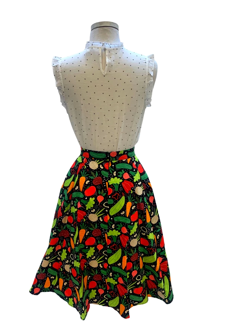 IXIA2 Fashion Frenzy Veggie Party Midi Skirt Mini Skirts & Mid Length Skirt 5 IXIA2 Fashion Frenzy Veggie Party Midi Skirt Mini Skirts & Mid Length Skirt