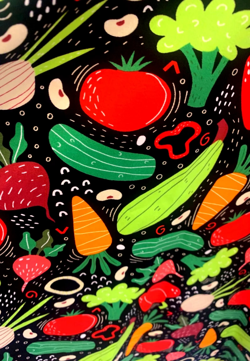 IXIA2 Fashion Frenzy Veggie Party Midi Skirt Mini Skirts & Mid Length Skirt 6 IXIA2 Fashion Frenzy Veggie Party Midi Skirt Mini Skirts & Mid Length Skirt