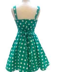 IXIA2 Sea Green Big Polka Dot Dress 8 IXIA2 Sea Green Big Polka Dot Dress