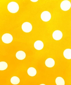 IXIA2 Mellow Yellow Big Polka Dot Dress Pin Up Dresses