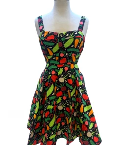 IXIA2 Missy Veggie Party Dress Pin Up Dresses