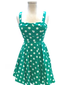 Varga Pin Up Dresses Merry Marilyn Dress -Green