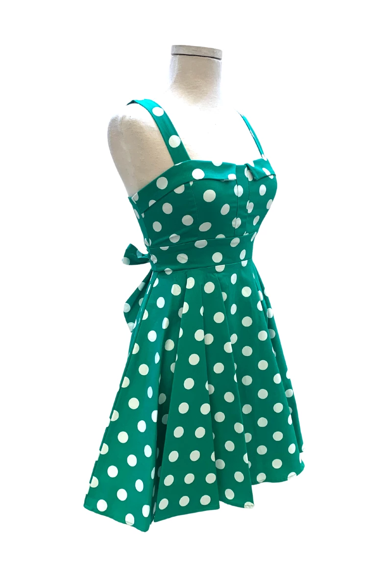 Varga Pin Up Dresses Merry Marilyn Dress -Green 4 Varga Pin Up Dresses Merry Marilyn Dress -Green