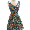 IXIA2 Pin Up Dresses Claire Navy Floral Dress