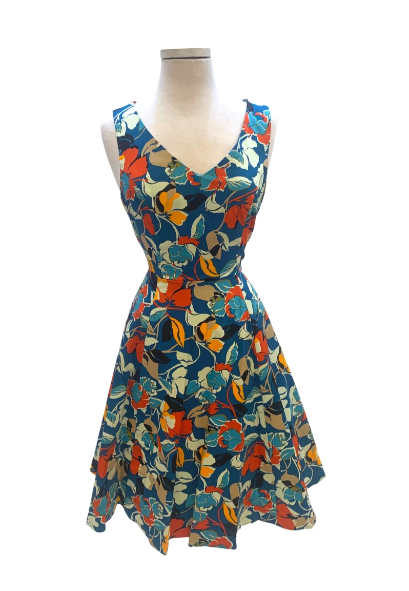 IXIA2 Pin Up Dresses Claire Navy Floral Dress 3 IXIA2 Pin Up Dresses Claire Navy Floral Dress