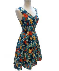 IXIA2 Pin Up Dresses Claire Navy Floral Dress