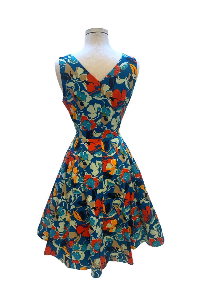 IXIA2 Pin Up Dresses Claire Navy Floral Dress 5 IXIA2 Pin Up Dresses Claire Navy Floral Dress