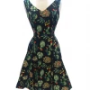 IXIA2 Pin Up Dresses Claire Black Mushroom Dress