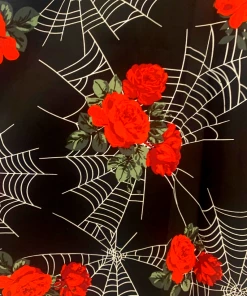IXIA2 Pin Up Dresses Spider Web And Roses