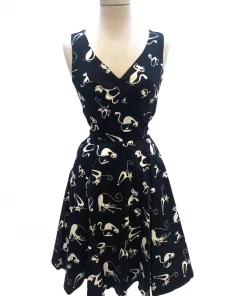IXIA2 Pin Up Dresses Claire Cat Steal Hearts Dress