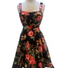 IXIA2 Pin Up Dresses Missy Forever Endless Floral Black 2 IXIA2 Pin Up Dresses Missy Forever Endless Floral Black