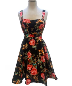 IXIA2 Pin Up Dresses Missy Forever Endless Floral Black
