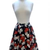 IXIA2 Fashion Frenzy Skull & Roses Midi Skirt Mini Skirts & Mid Length Skirt