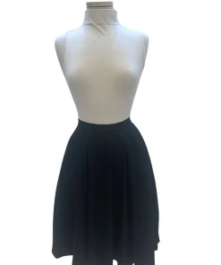 IXIA2 Mini Skirts & Mid Length Skirt Fashion Frenzy Solid Black Midi Skirt