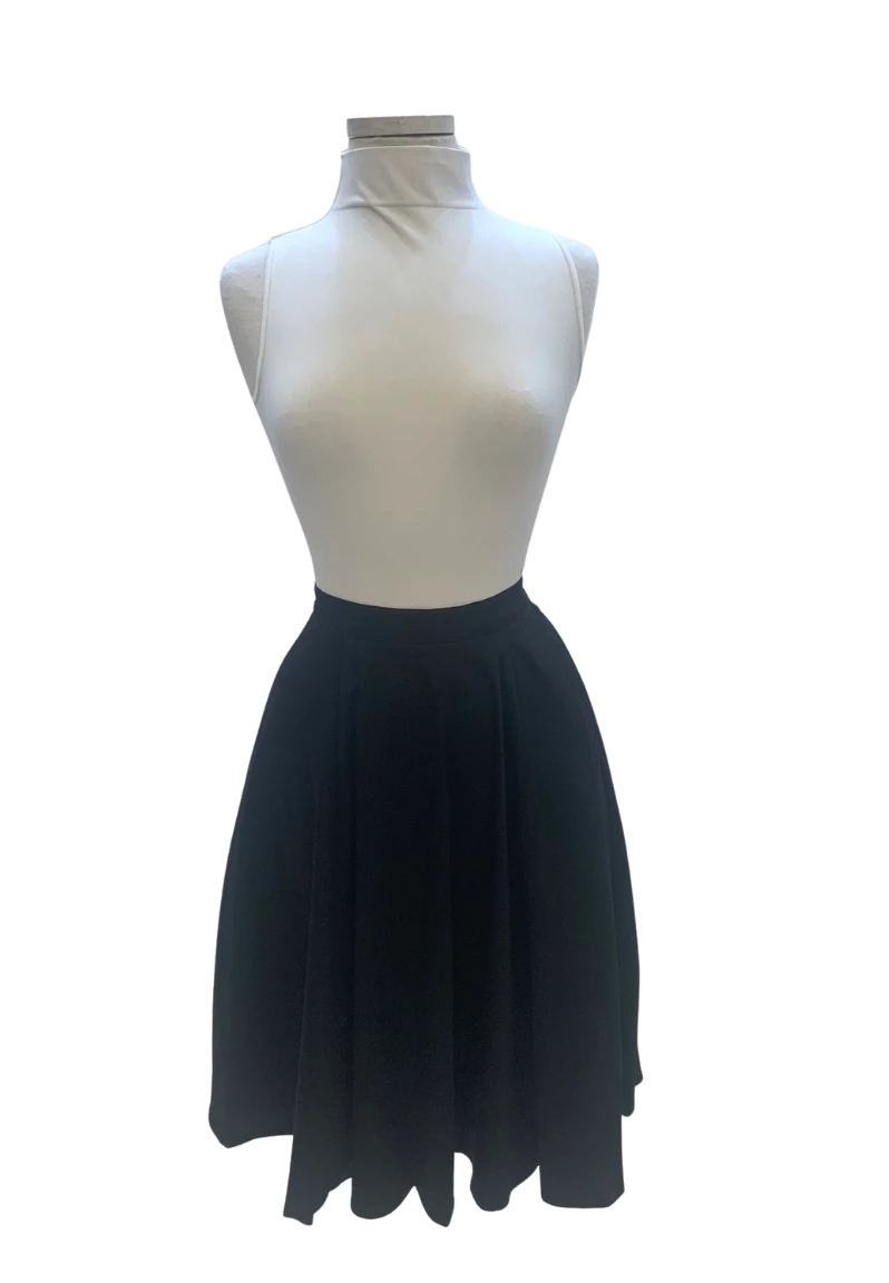 IXIA2 Mini Skirts & Mid Length Skirt Fashion Frenzy Solid Black Midi Skirt 4 IXIA2 Mini Skirts & Mid Length Skirt Fashion Frenzy Solid Black Midi Skirt