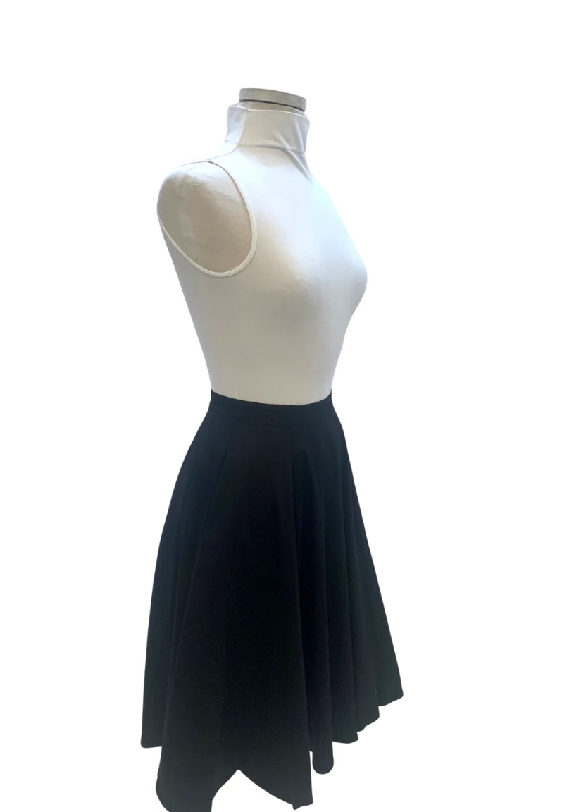 IXIA2 Mini Skirts & Mid Length Skirt Fashion Frenzy Solid Black Midi Skirt 5 IXIA2 Mini Skirts & Mid Length Skirt Fashion Frenzy Solid Black Midi Skirt