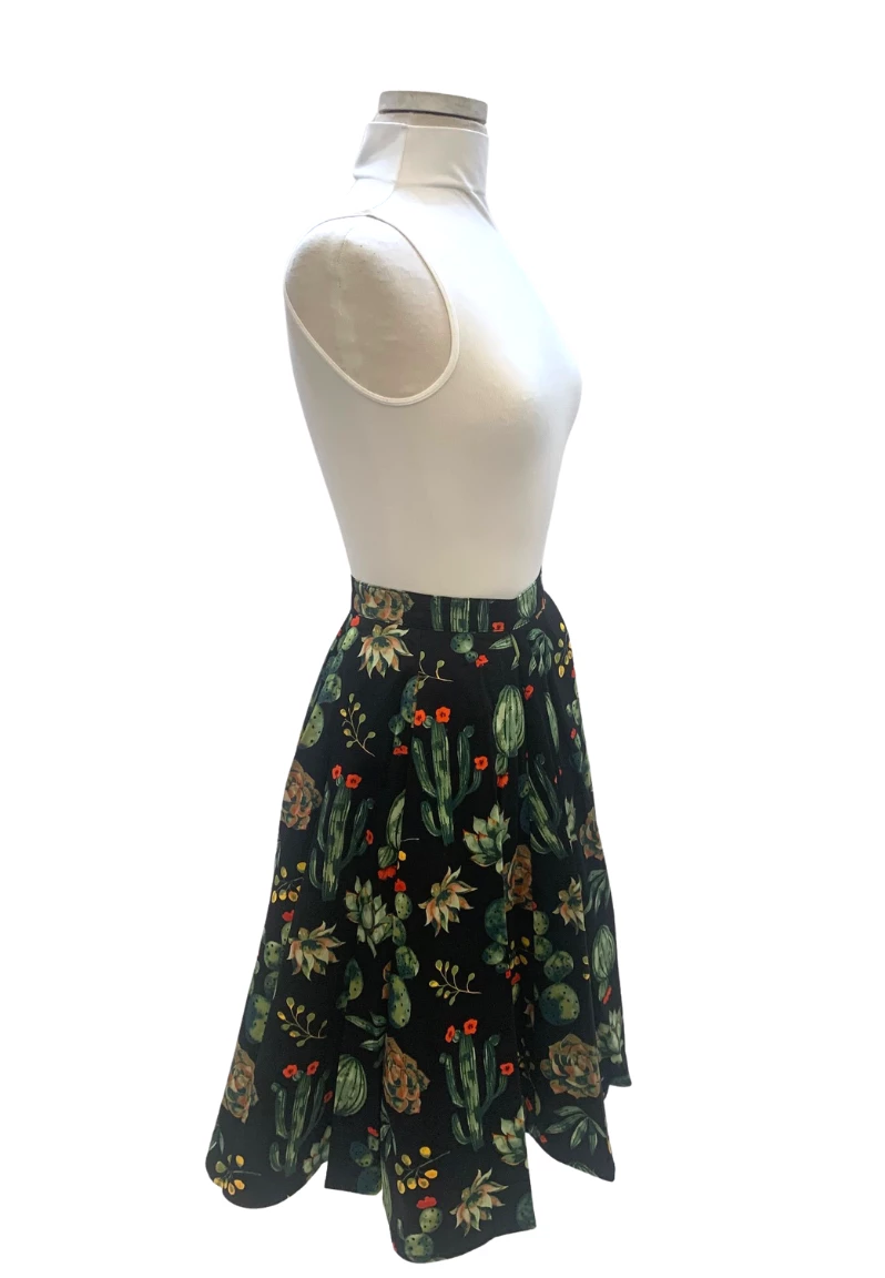 IXIA2 Mini Skirts & Mid Length Skirt Fashion Frenzy Cactus Party Midi Skirt 4 IXIA2 Mini Skirts & Mid Length Skirt Fashion Frenzy Cactus Party Midi Skirt