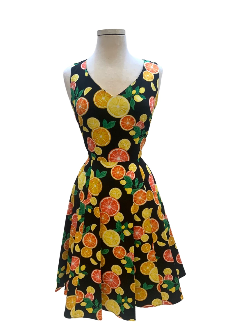 IXIA2 Pin Up Dresses Claire Citrus Dress 3 IXIA2 Pin Up Dresses Claire Citrus Dress