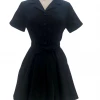 IXIA2 Pin Up Dresses It's A Wrap Black Shirt Dress 2 IXIA2 Pin Up Dresses It's A Wrap Black Shirt Dress