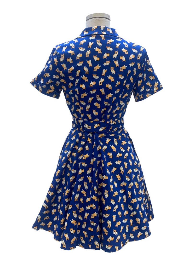 IXIA2 It's A Wrap Corgi Shirt Dress Pin Up Dresses 5 IXIA2 It's A Wrap Corgi Shirt Dress Pin Up Dresses