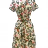 IXIA2 It's A Wrap Missy Jungle Shirt Dress