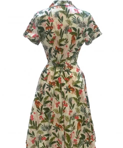 IXIA2 It's A Wrap Missy Jungle Shirt Dress
