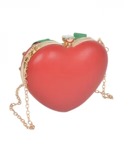 H&D Strawberry Studded Clutch Purses