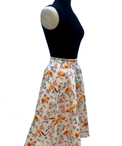 IXIA2 Fashion Frenzy Fox & Flowers Midi Skirt