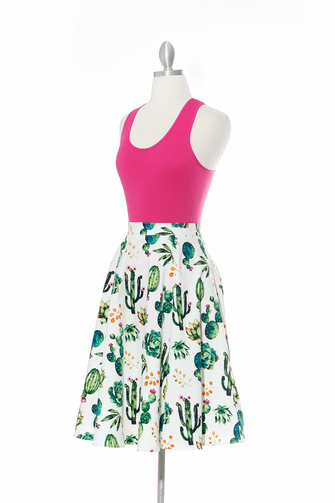 Varga Be Sharp Like A Cactus White Vintage Skirt Mini Skirts & Mid Length Skirt 3 Varga Be Sharp Like A Cactus White Vintage Skirt Mini Skirts & Mid Length Skirt