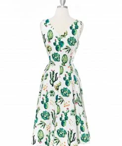 IXIA2 Pin Up Dresses Claire Dress- Cactus