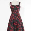 IXIA2 Cherry Pie Black Dress Pin Up Dresses