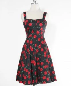 IXIA2 Cherry Pie Black Dress Pin Up Dresses